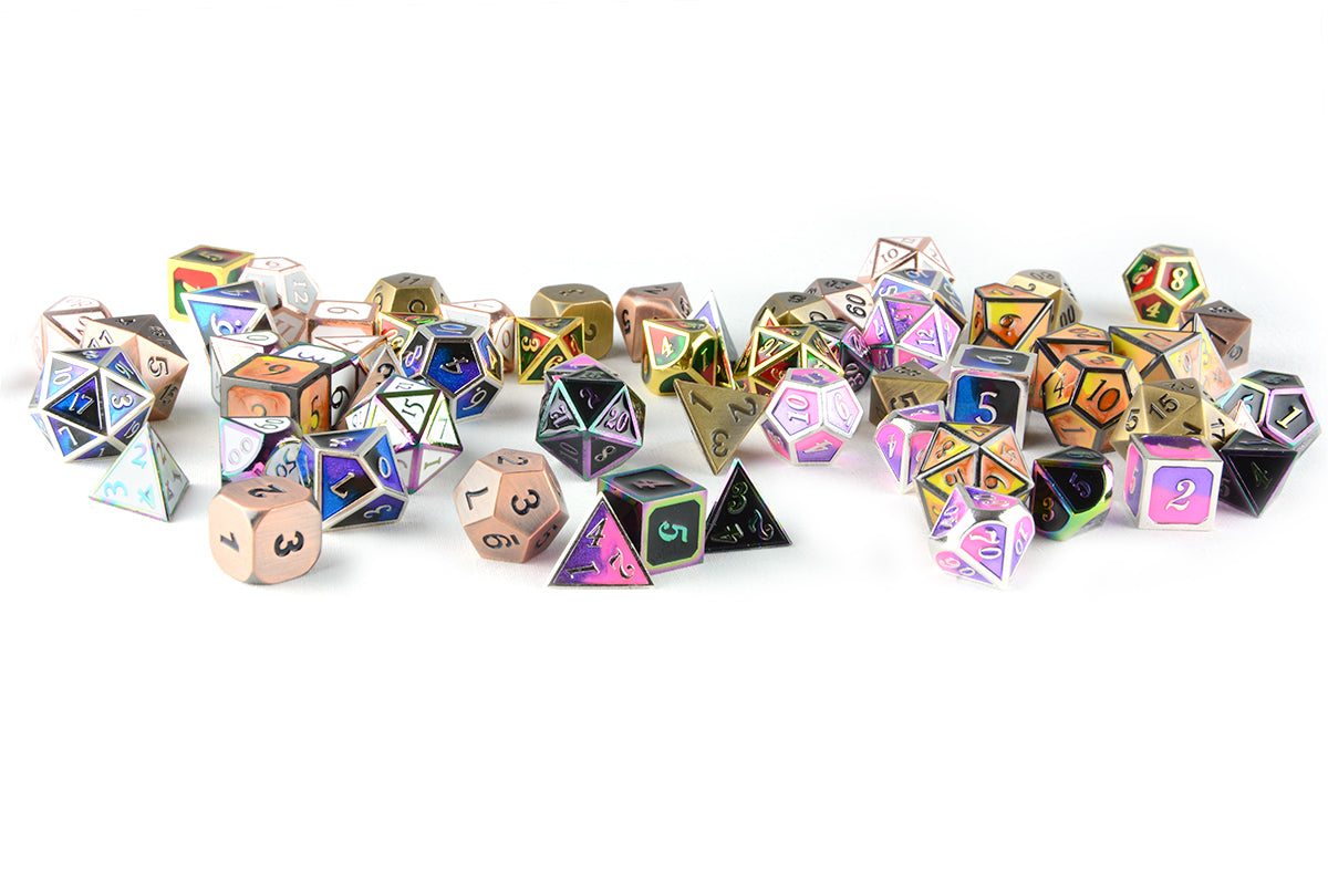 metal dnd dice