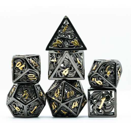 Zarthax black hollow dragon dnd dice