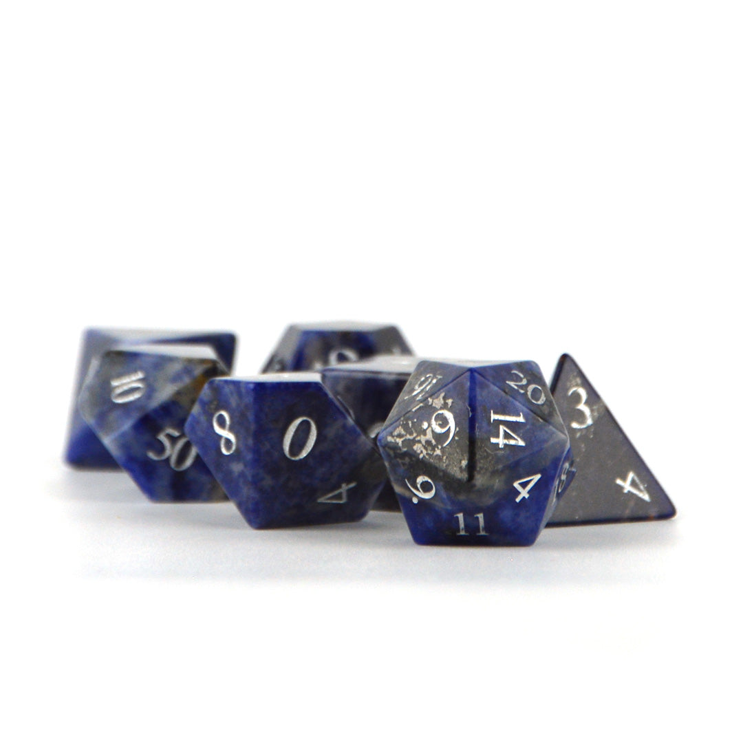 Blue Sodalite Gemstone DND Dice