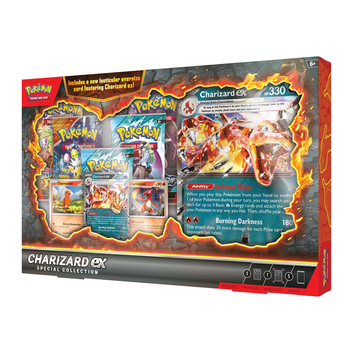 Pokemon Charizard ex special collection side view image 2