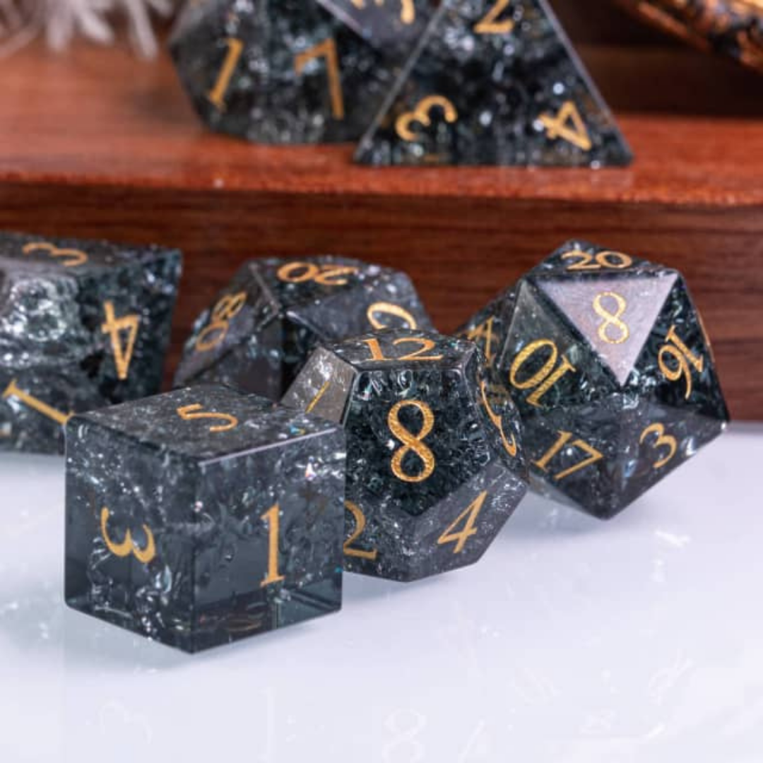 Shattered - Black Cracked Glass
