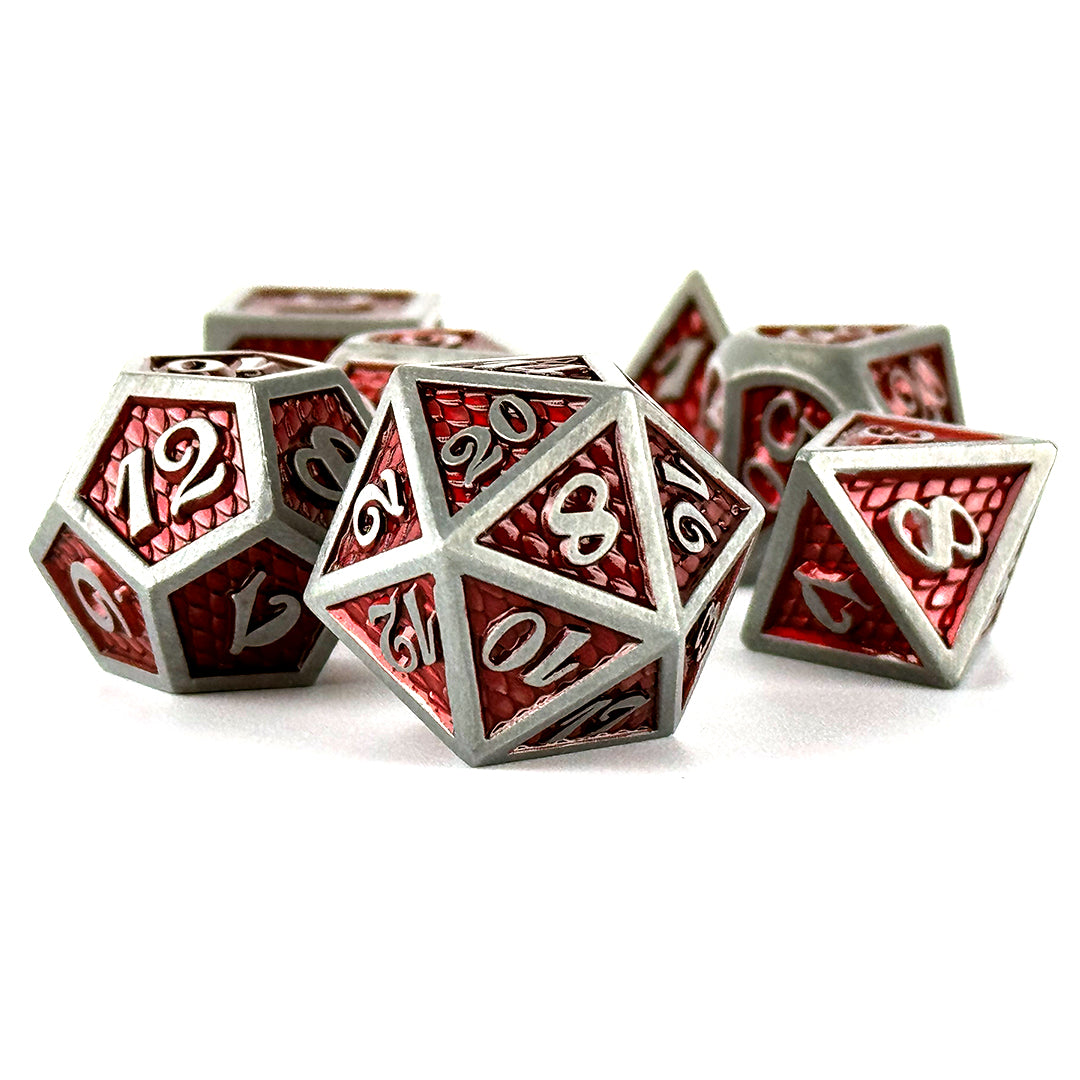 Scales Of The Red Wyrm dnd dice set