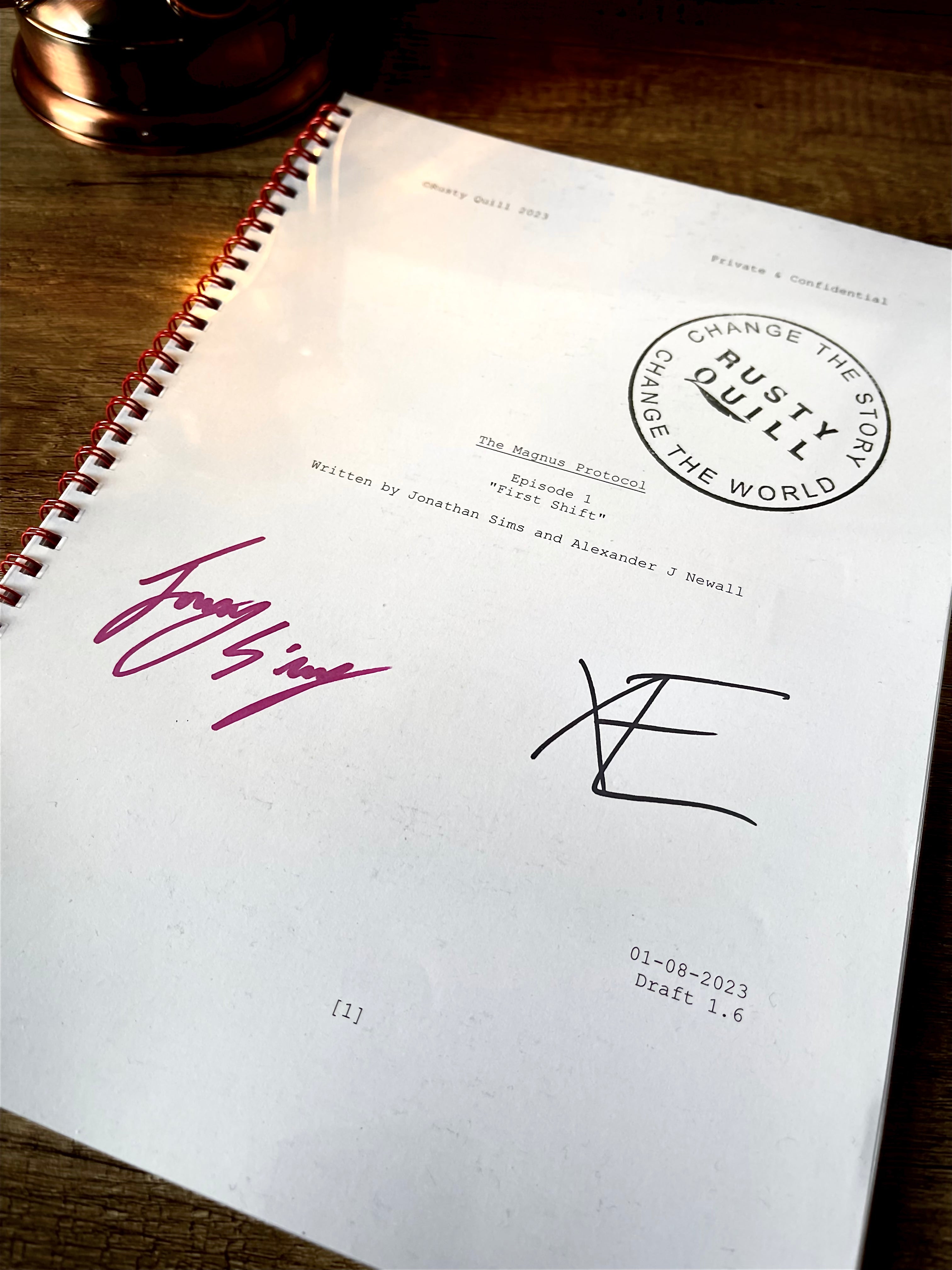 The Magnus Protocol Limited Edition Signed Script