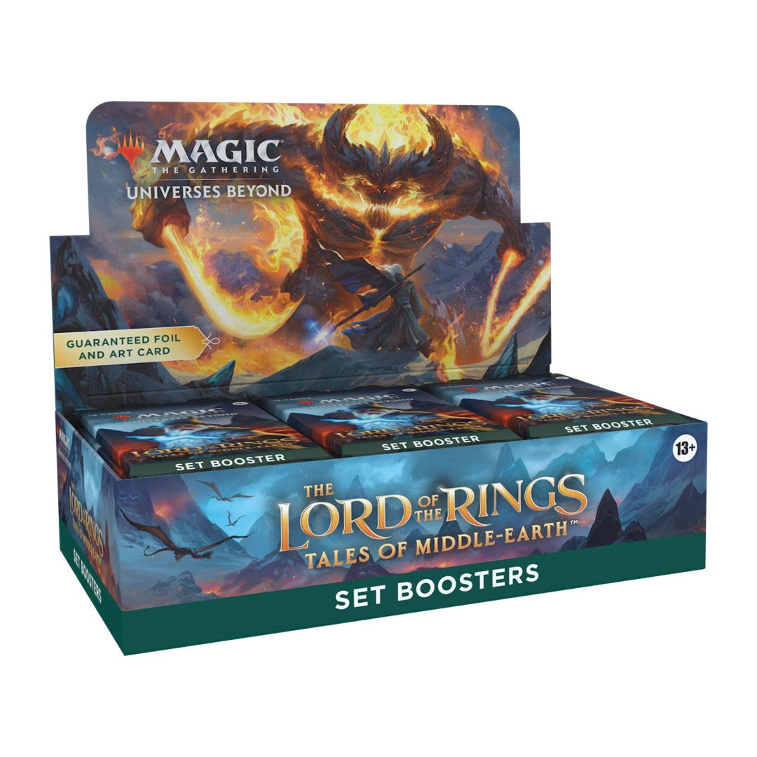 Magic: The Gathering - Lord Of The Rings Tales of Middle-Earth set booster box left side view