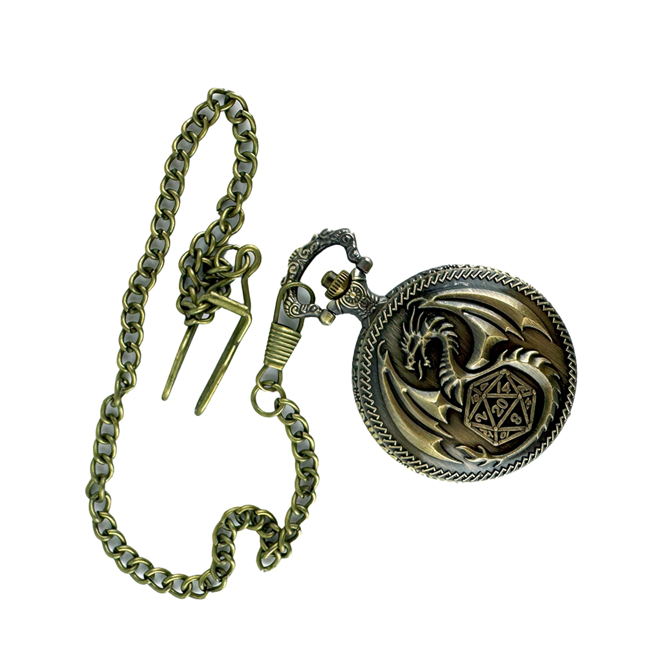 Token Of The Dragon - Pocket Watch Filled With Mini Dice