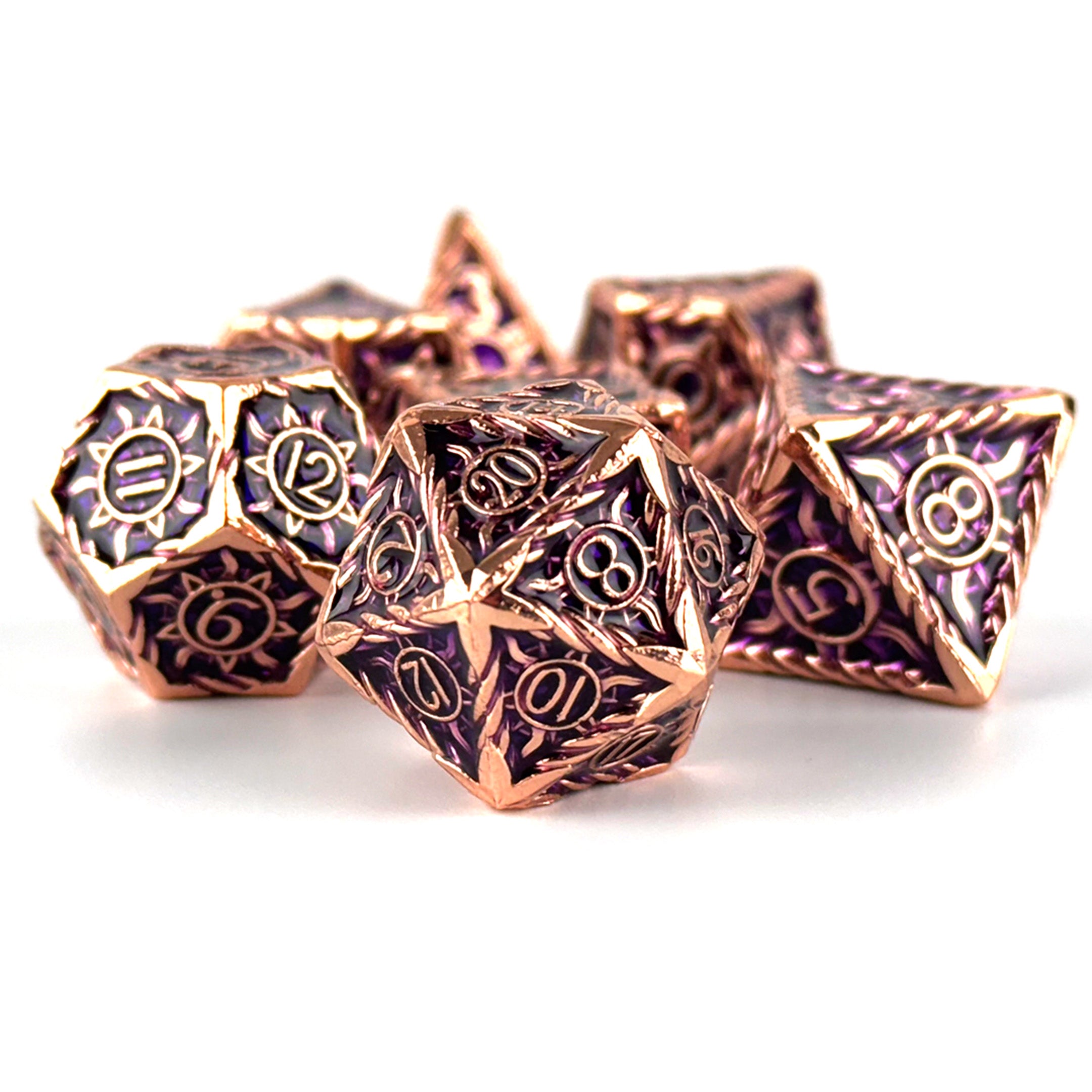 Morninglord Magenta dnd dice set
