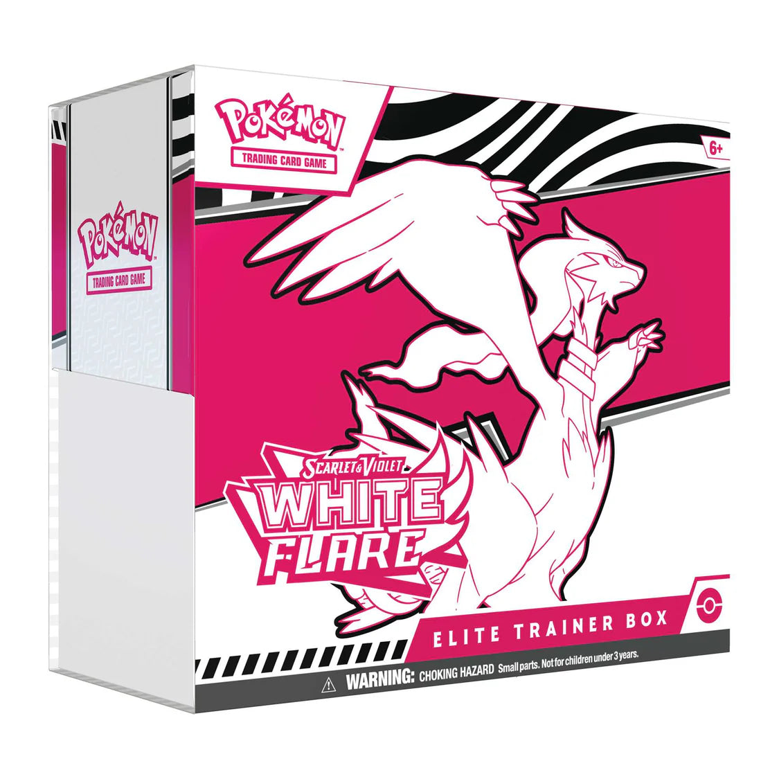Pokemon White Flare Elite Trainer Box Left View