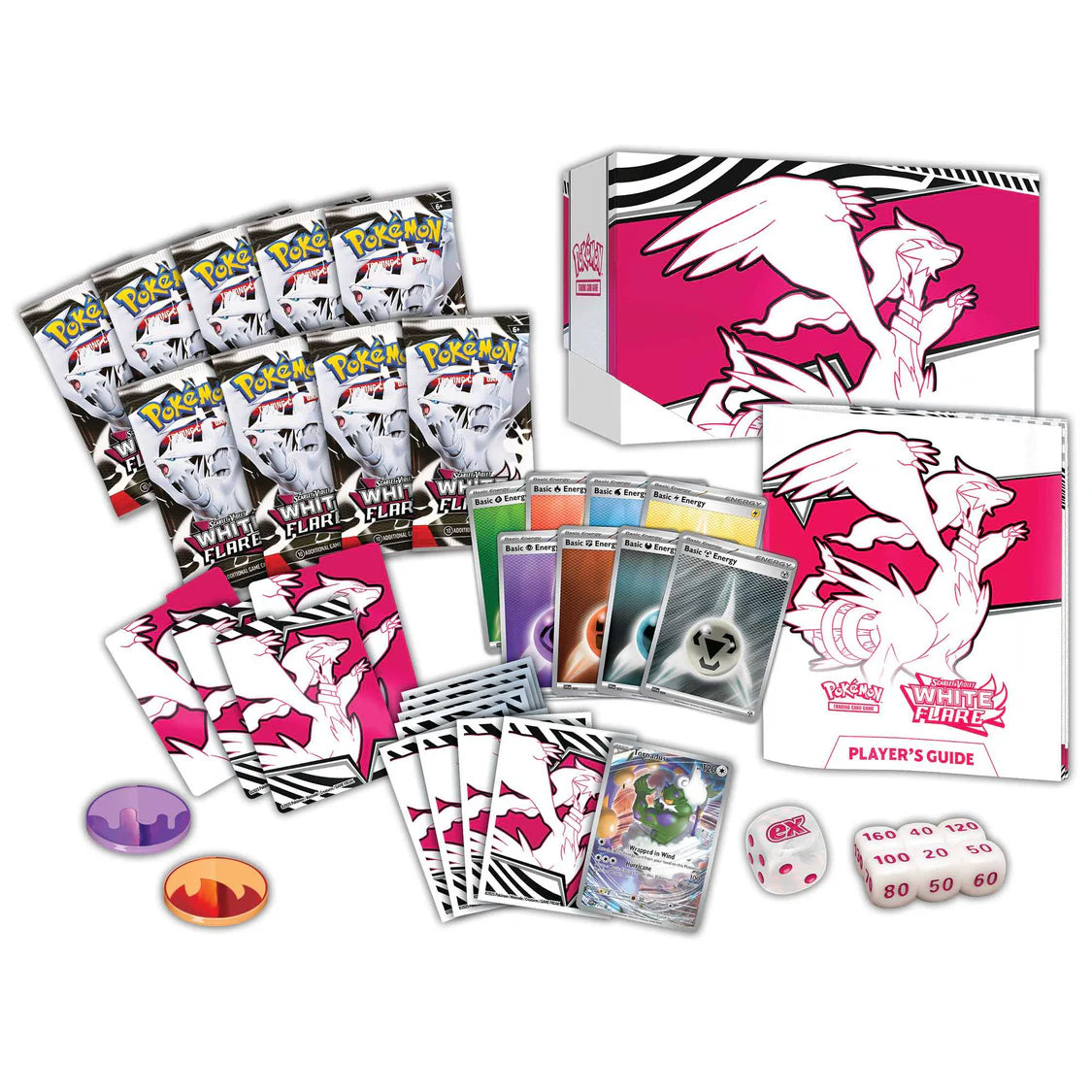 Pokemon White Flare Elite Trainer Box inside contents