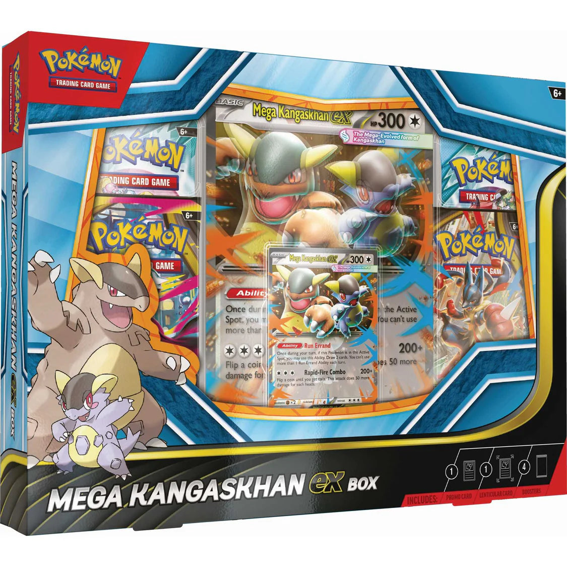 Pokémon trading card game Mega Kangaskhan ex box packaging