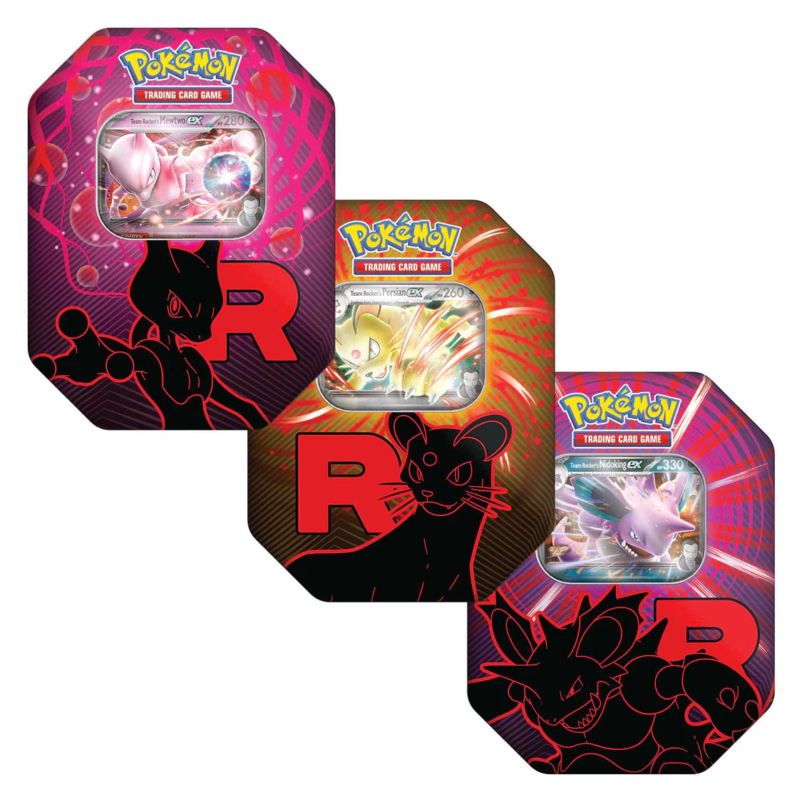 Pokemon TCG: Team Rocket Tin x3