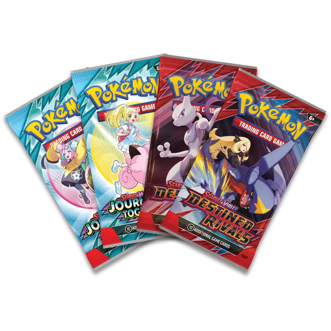 2 Journey Together Booster Packs & 2 Destined Rivals Booster Packs