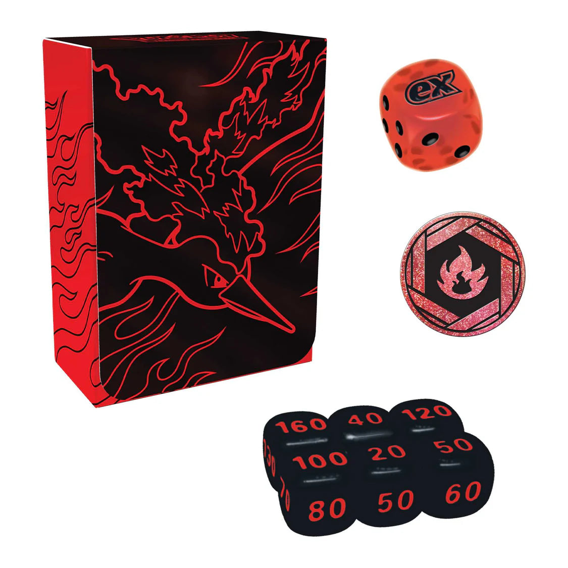 Pokemon TCG: Team Rockets Moltres Ultra Premium Collection accessories