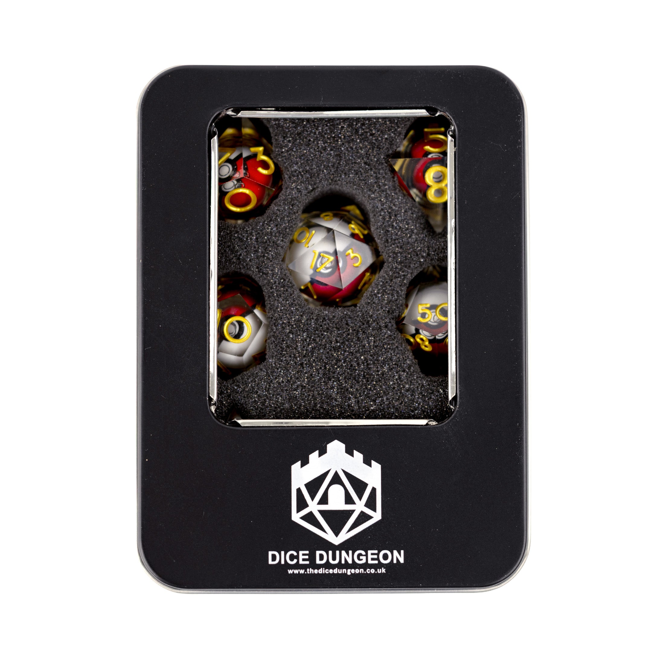 Pokemon dnd dice set 7 piece set in tin