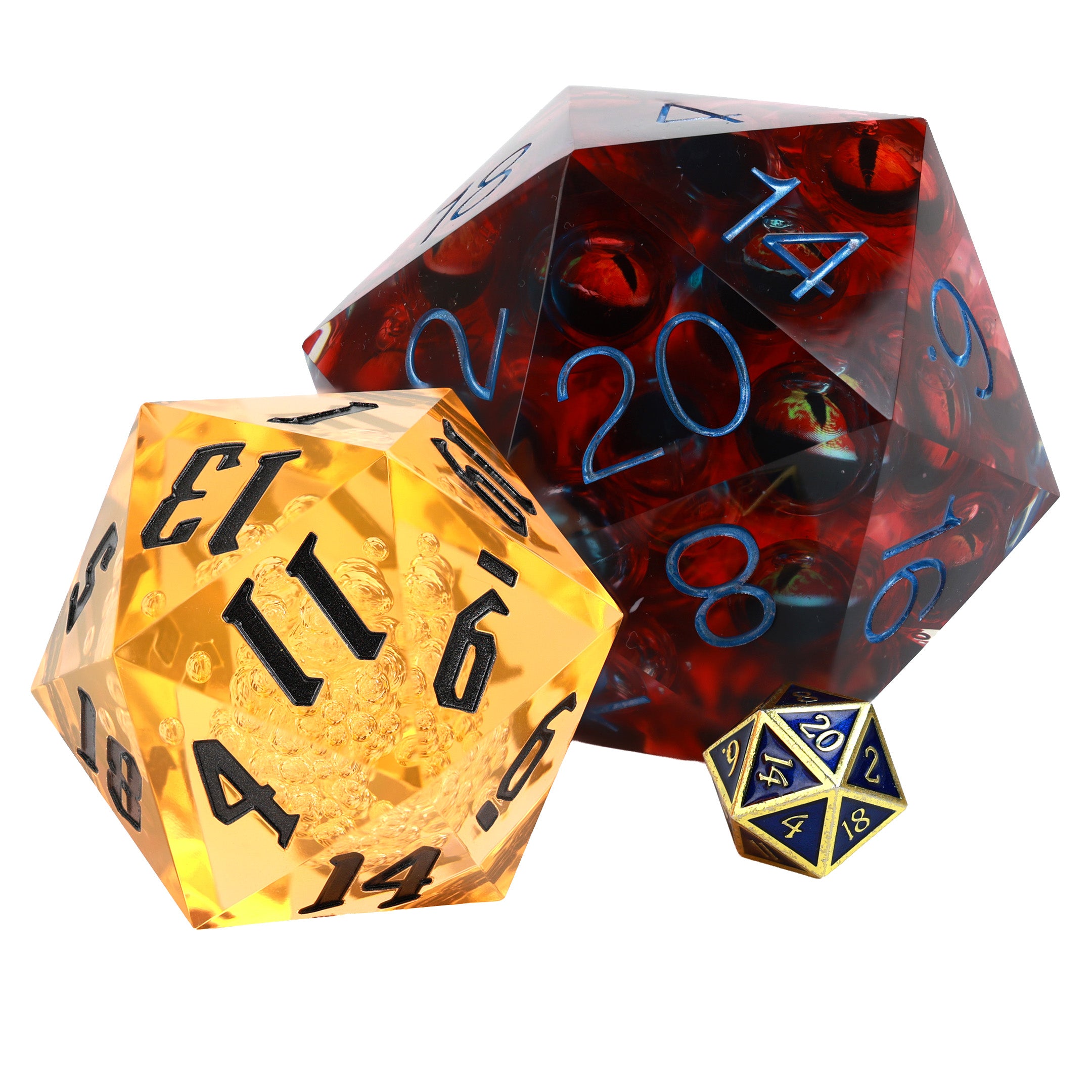 Supersized 80mm: Liquid Core The Watcher Red D20