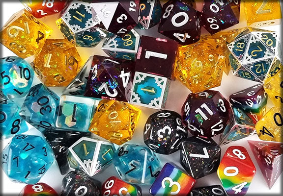 dnd dice resin group photo