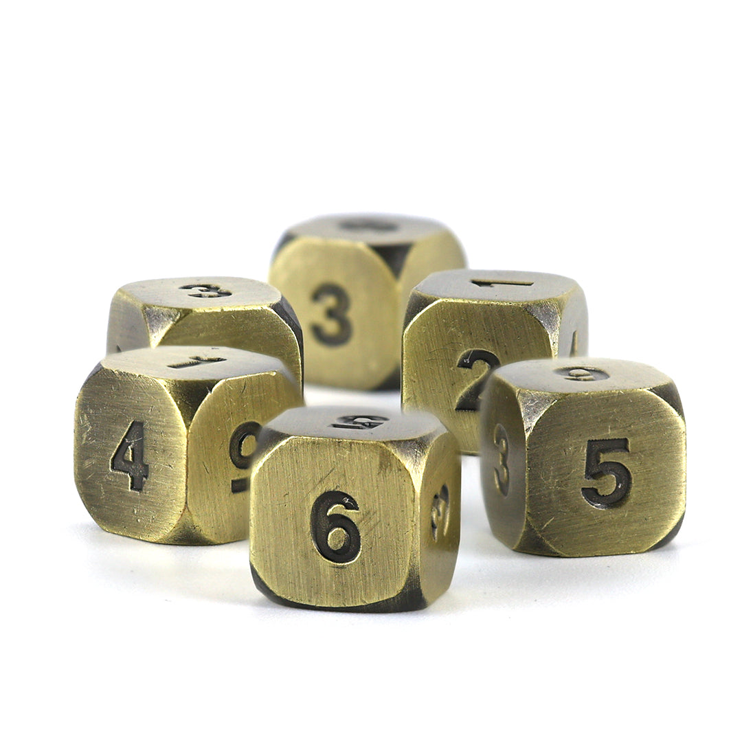 Tarnished Nickel d6 dice set