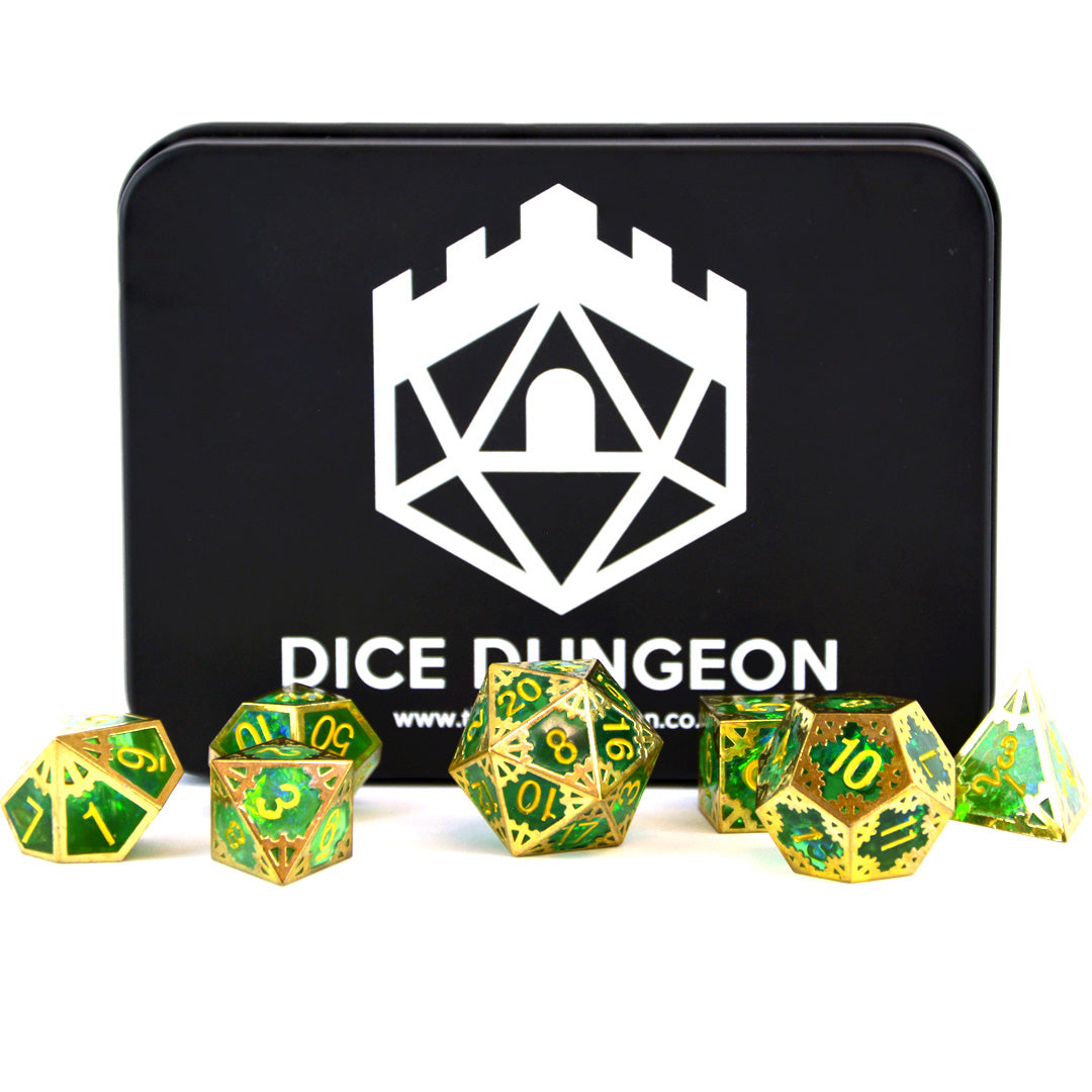 Arcane Reliquary dnd dice with tin
