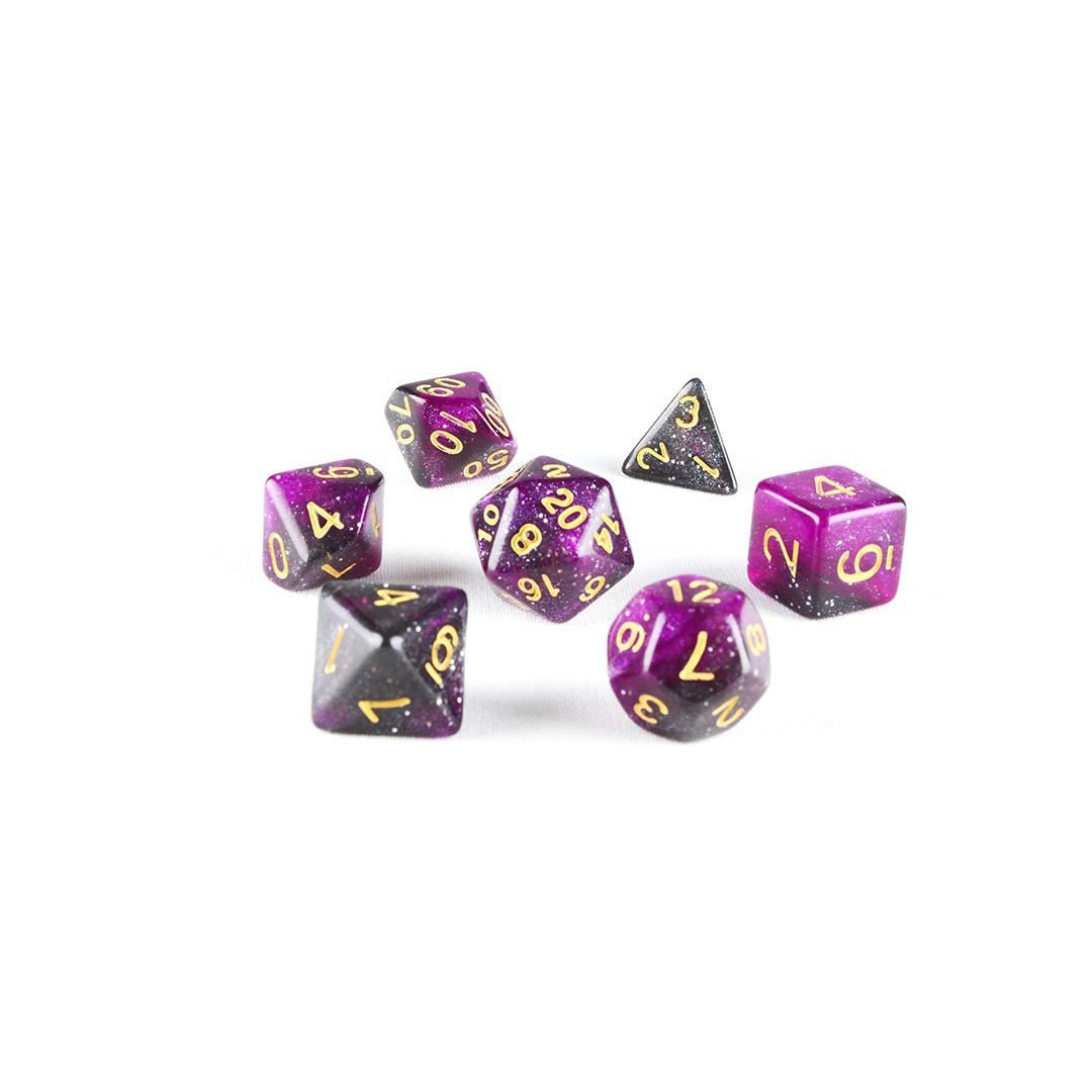 Carina Nebula DnD Dice set 