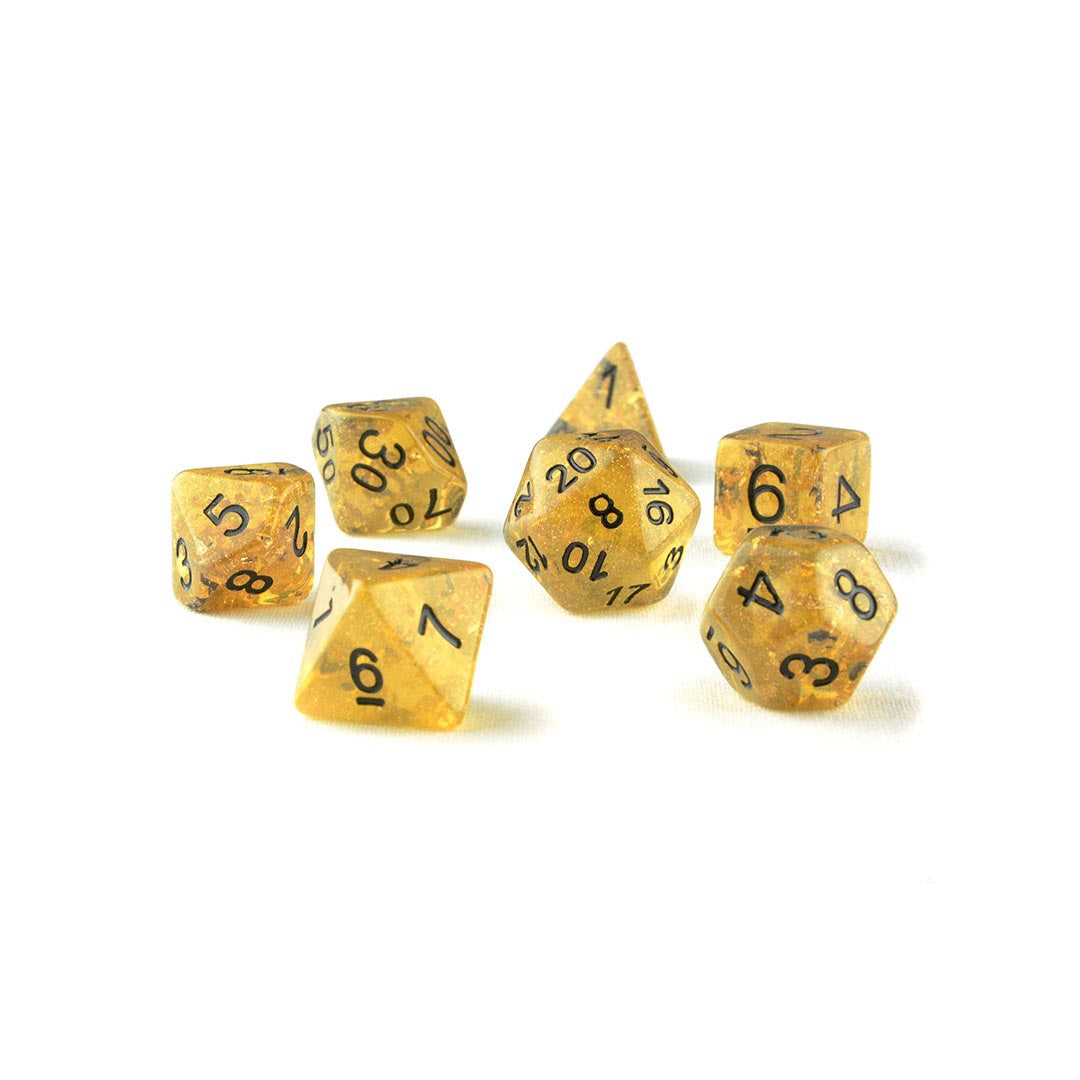 Fools Gold resin dnd dice set