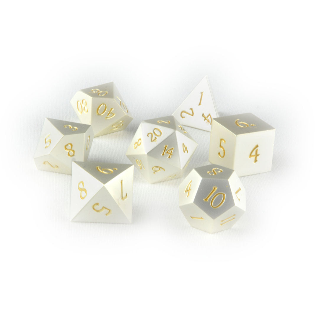Noble Platinum metal dnd dice