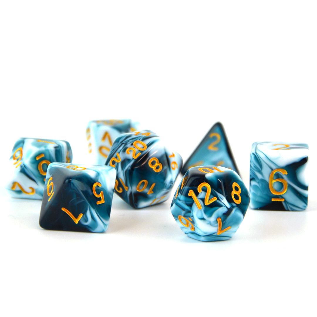 Sea Salt Swirl DnD Dice Set