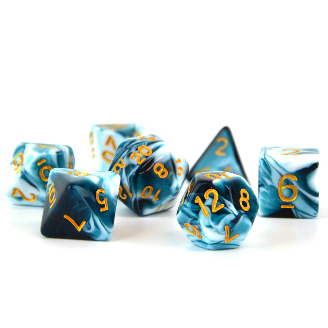 Sea Salt Swirl DnD Dice Set 