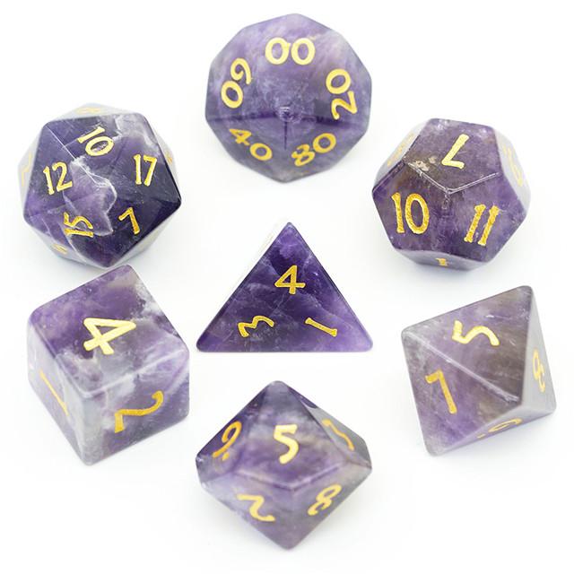 Amethyst dnd dice