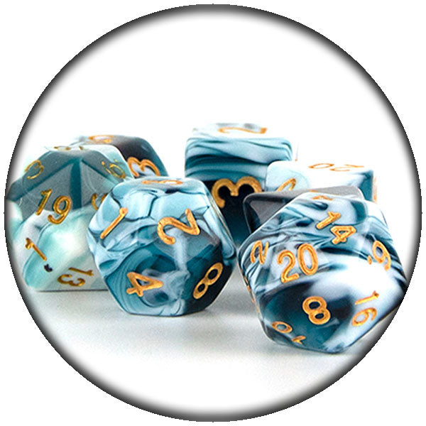 Sea Salt Dice in the acrylic dice category