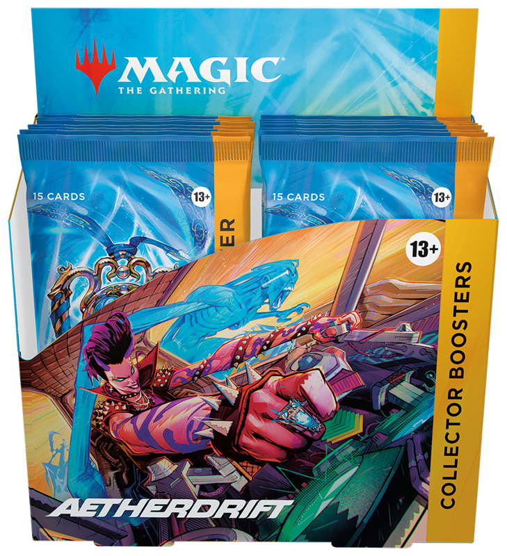 Aetherdrift Collector Booster Box center view opened