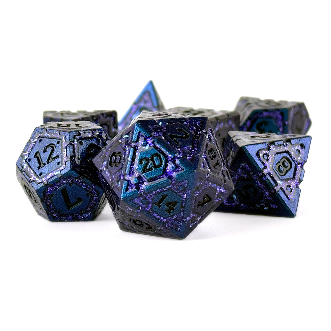 Arcane Reliccs Voidstone blue and purple dnd dice set