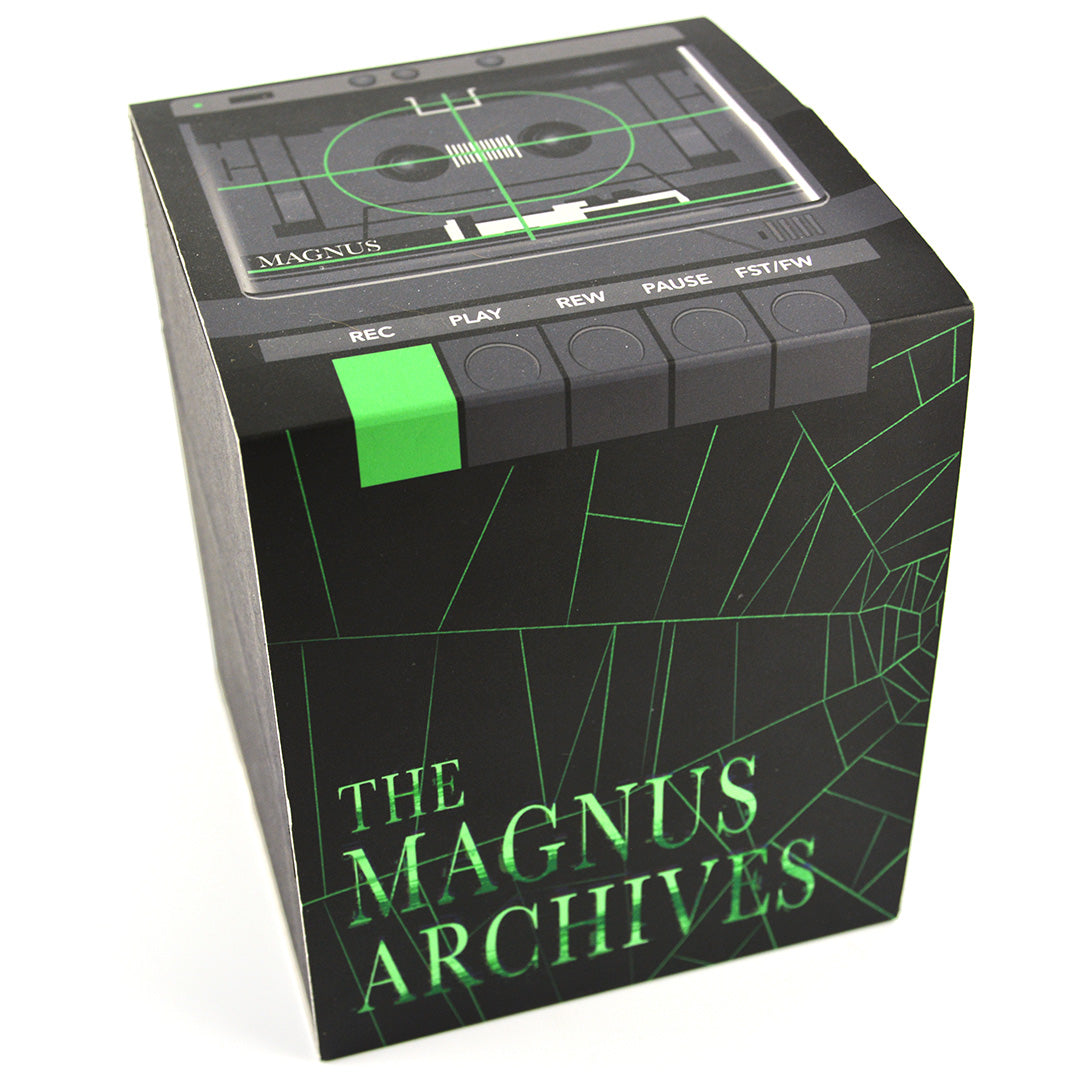 The Magnus Archives green and black gift box