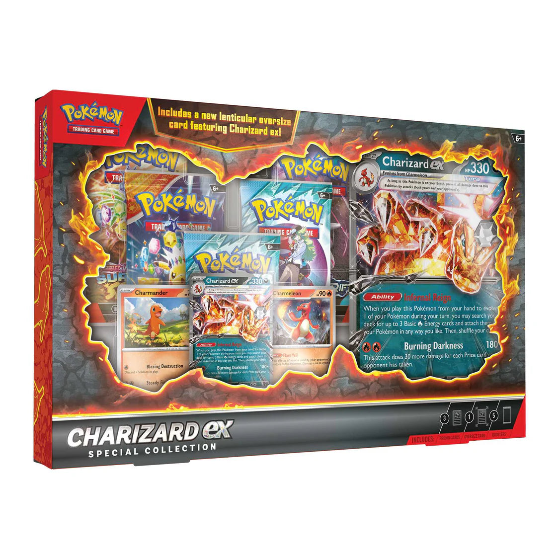 Pokemon Charizard ex special collection side view image