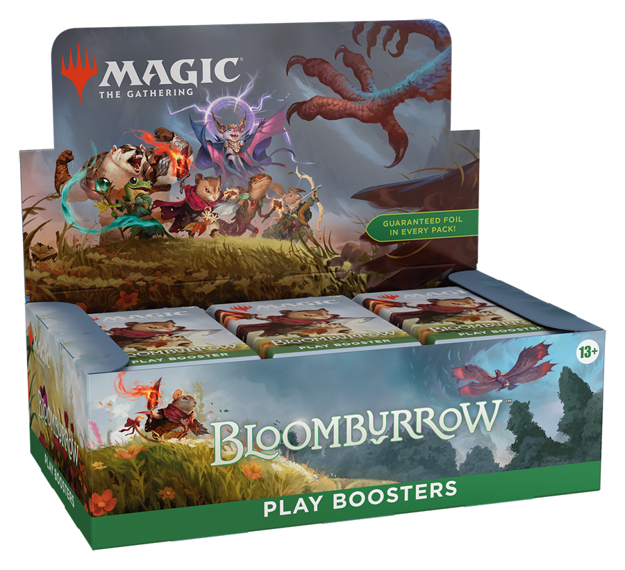 Magic The Gathering: - Bloomburrow Booster Box left side view