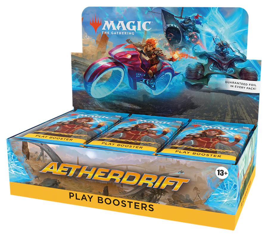 Magic The Gathering; Aetherdrift Play Booster Box right view