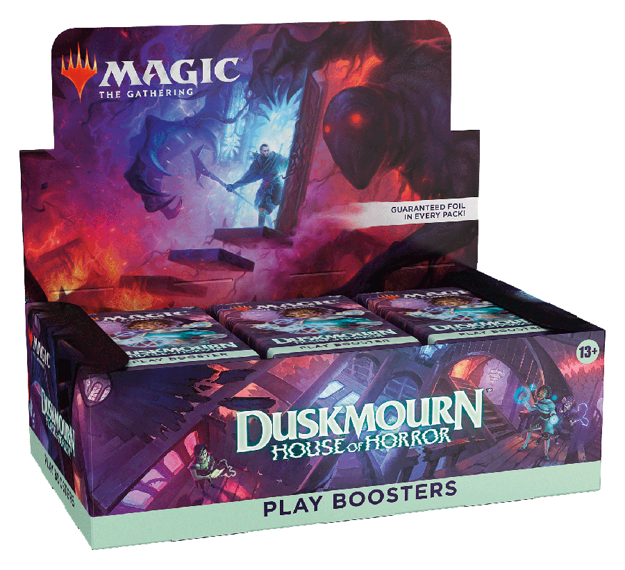 Magic The Gathering: Duskmourn House of Horrors Play Booster Box - left side view