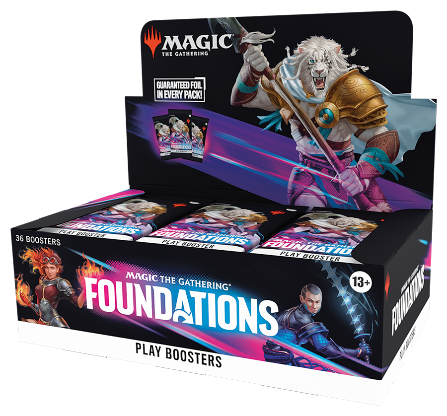 Magic: The Gathering - Foundations Play Booster Box right side view