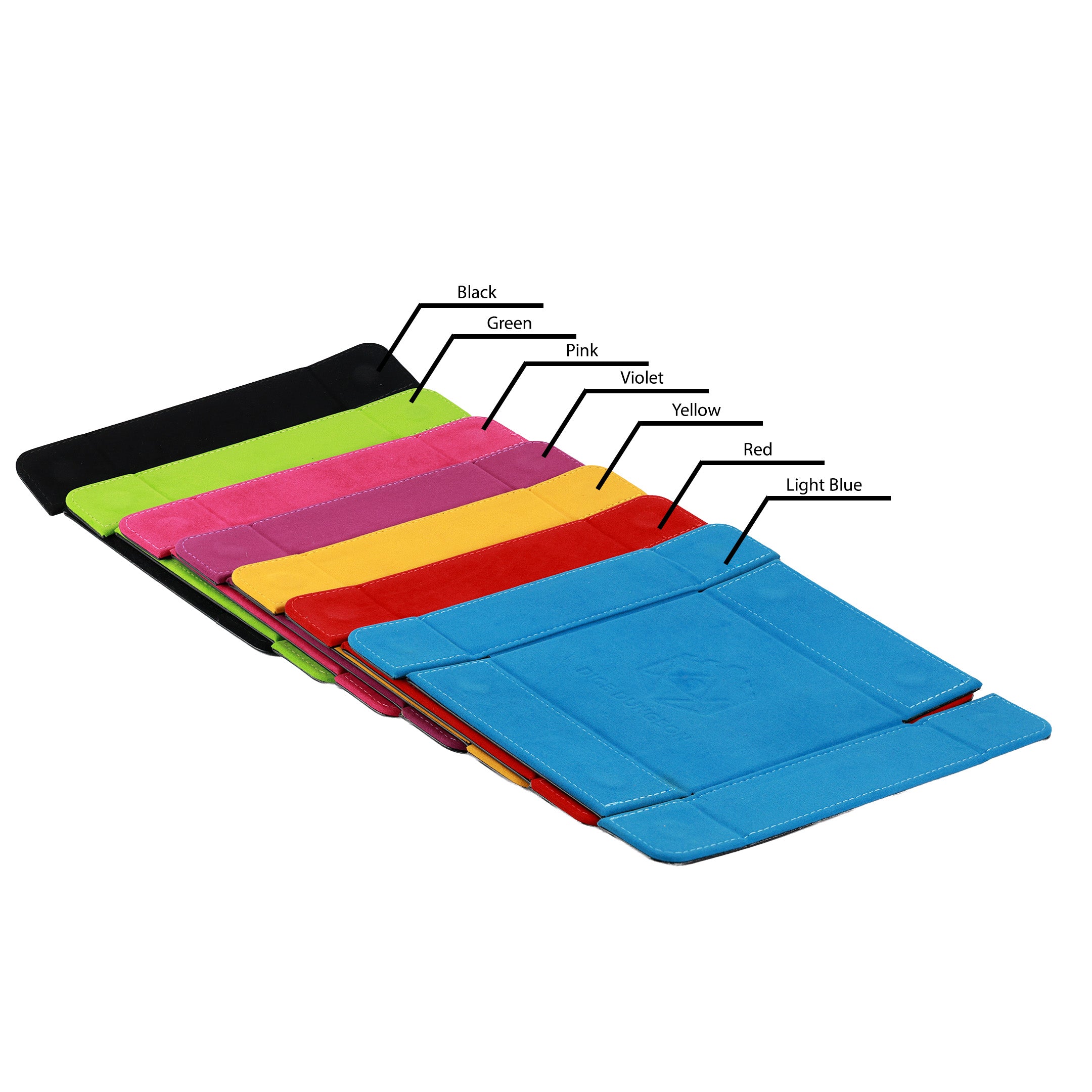 Magnetic dice tray of folding blue all colour options