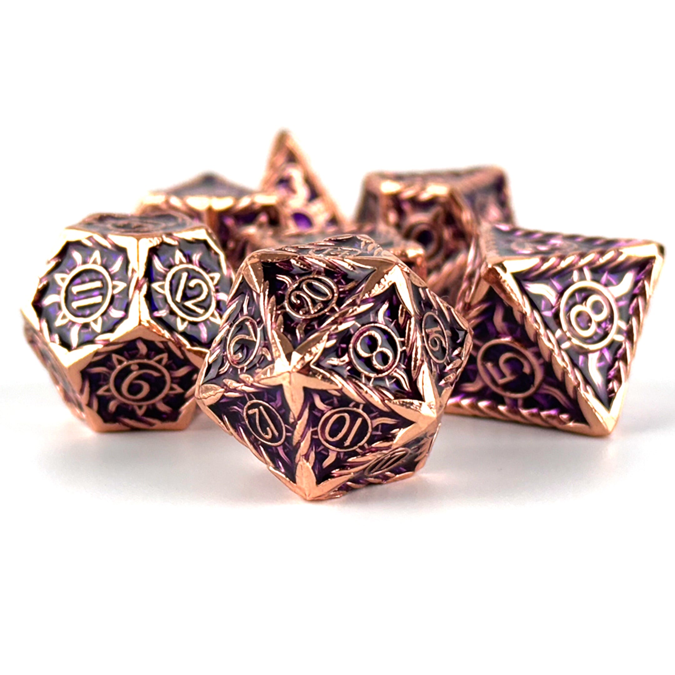 Morninglord Magenta dnd dice set