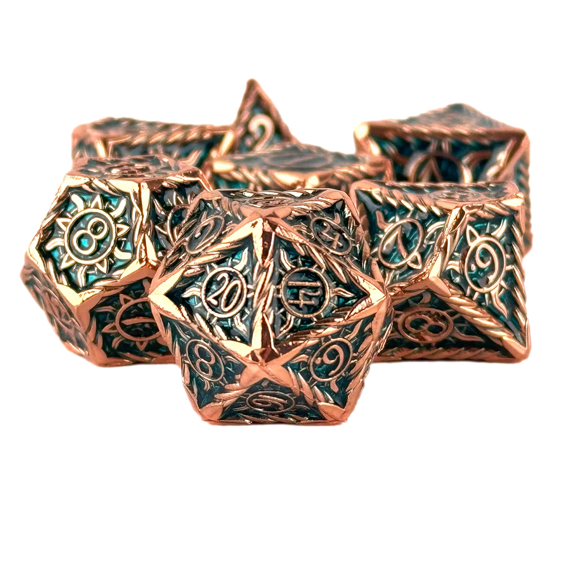 Morninglord Teal dnd dice set