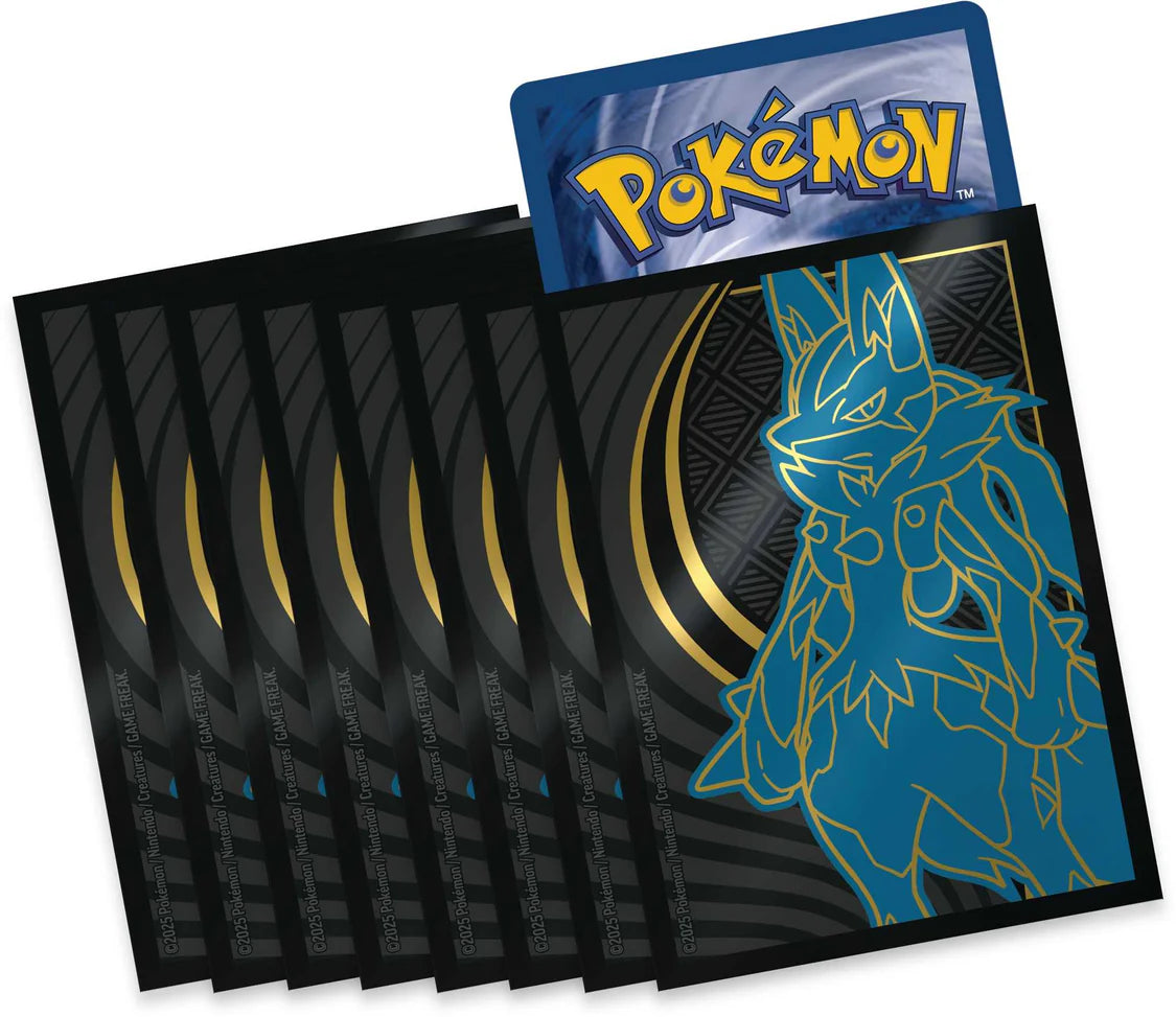 Pokemon Mega Lucario sleeves Elite Trainer Box