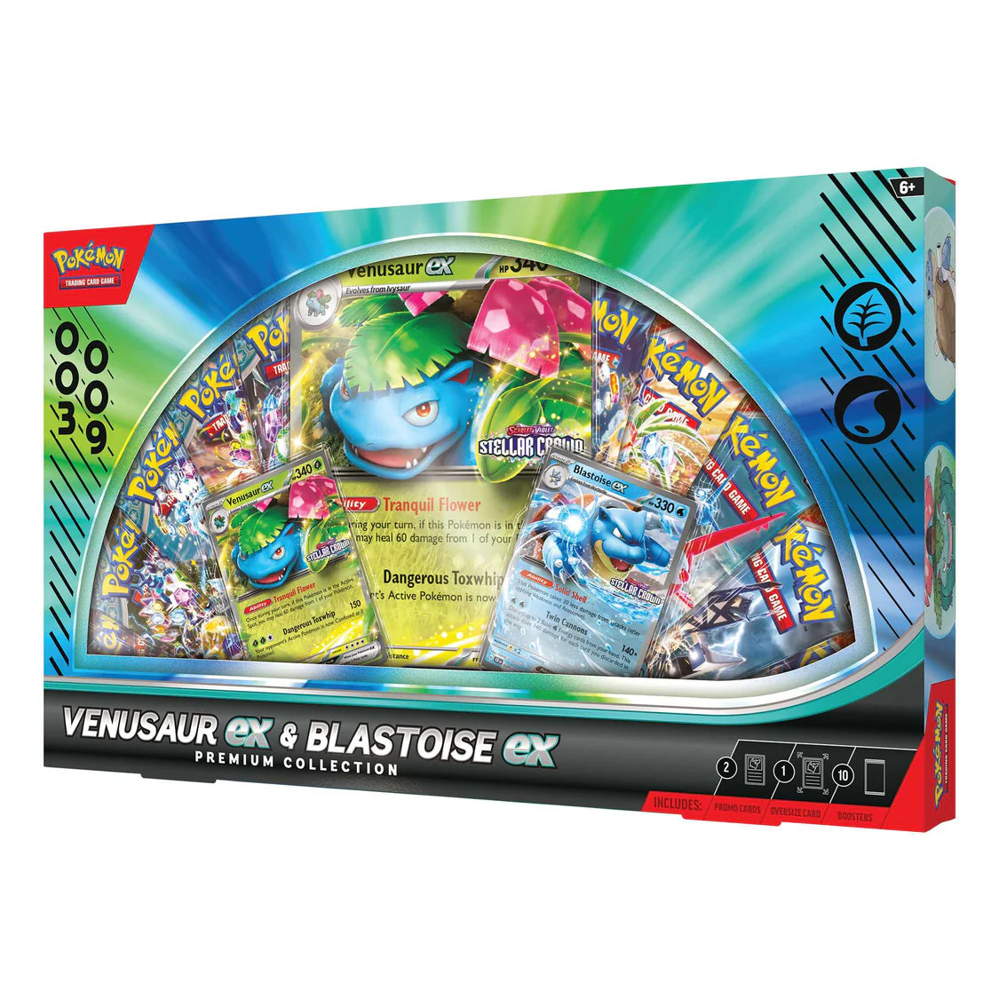 Pokémon TCG: Venusaur /Blastoise ex Premium Collection Case of 6 (H&I exclusive) right view
