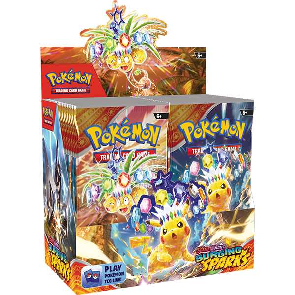 Surging Sparks Booster Box left view