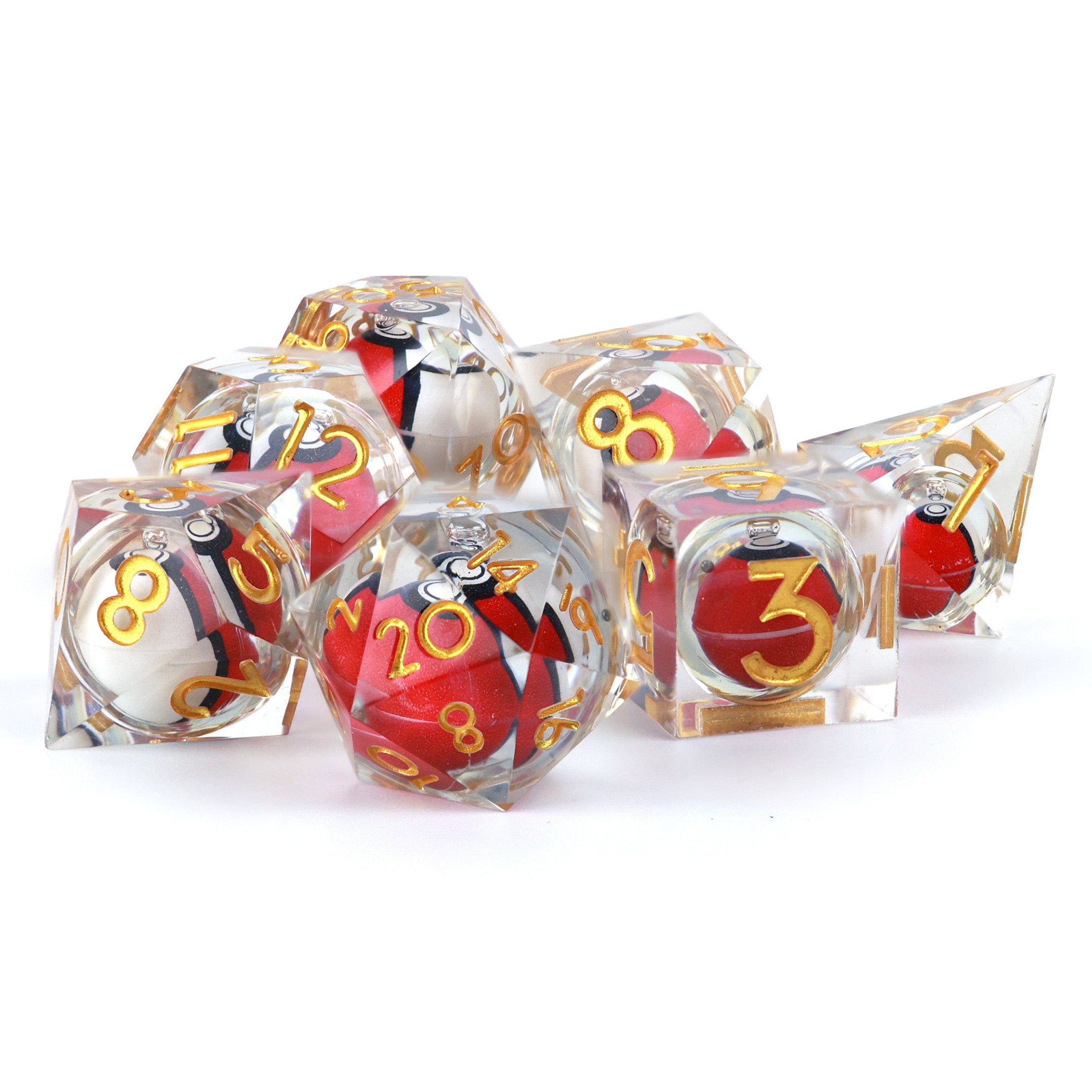 Pokemon dnd dice set 7 piece set