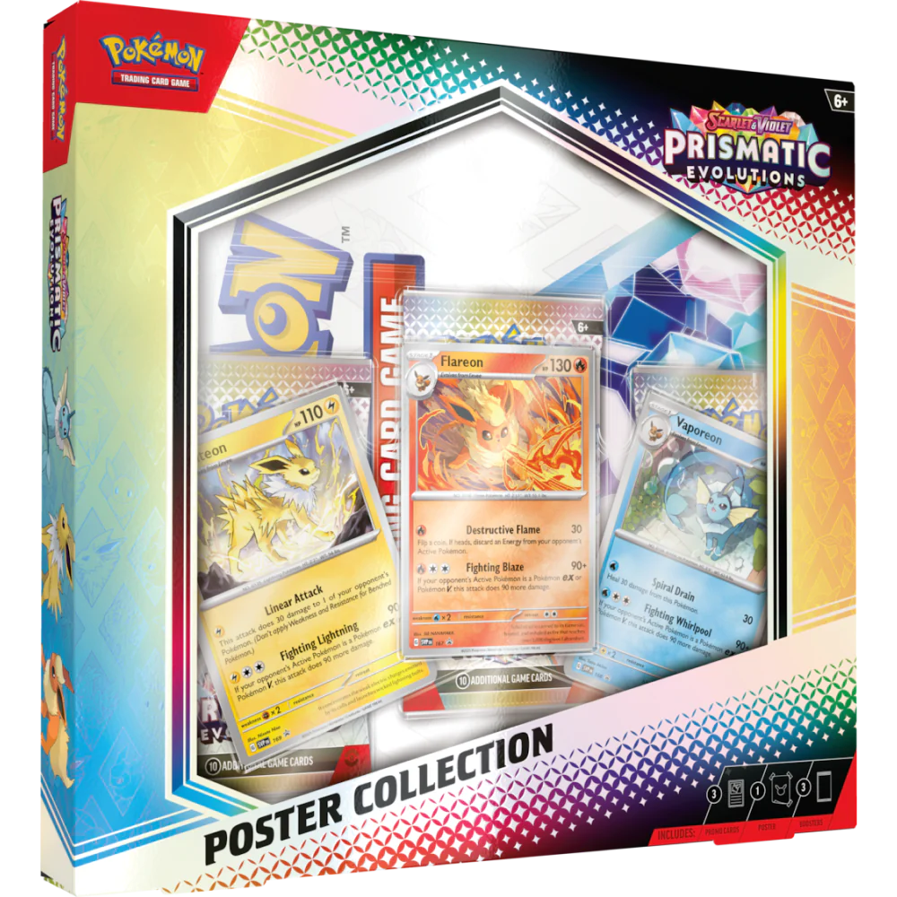 Pokemon TCG Scarlet & Violet Prismatic Evolutions Poster Collection