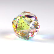 Prismatic Orb - Rainbow Crystal Prism Gemstone D20