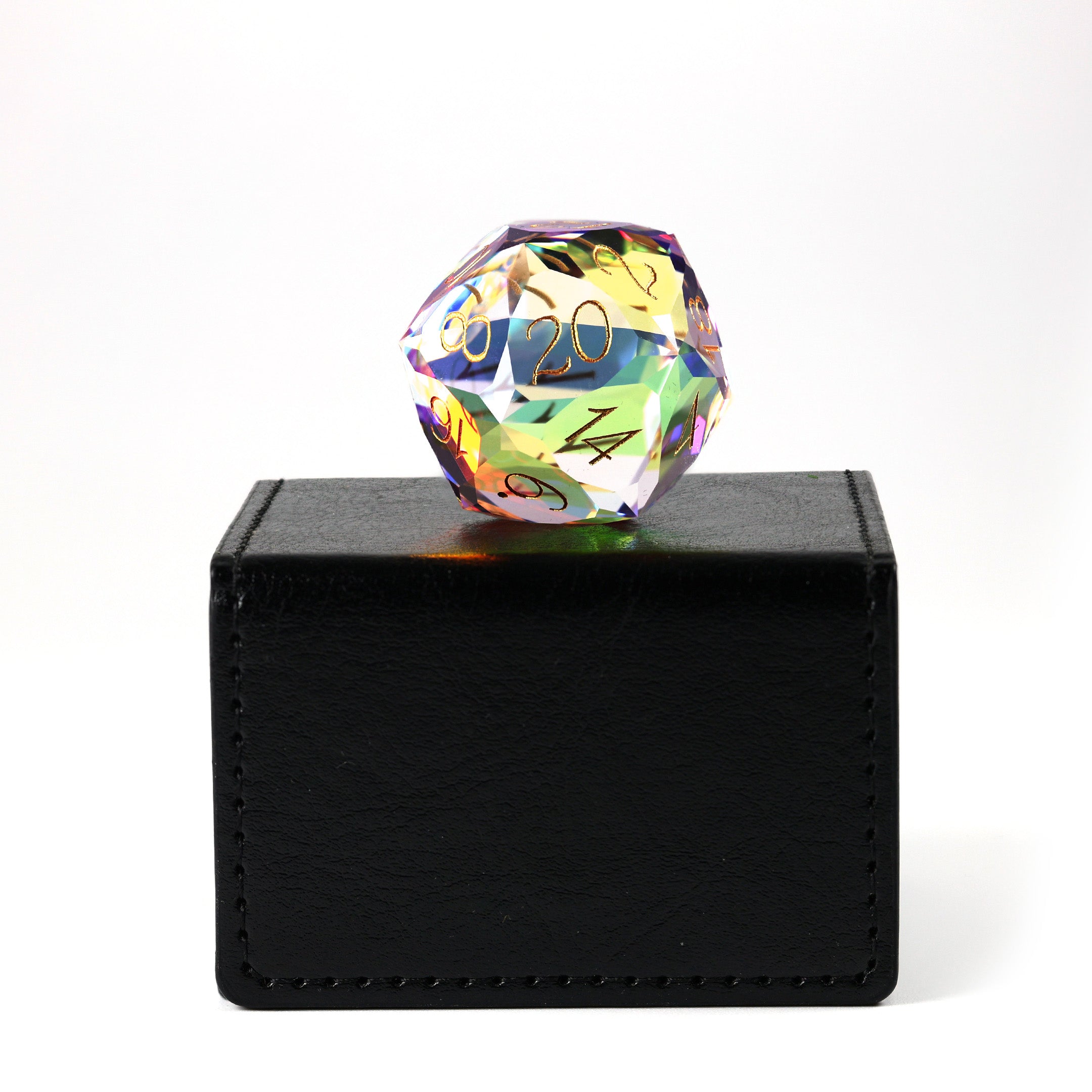Prismatic Orb - Rainbow Crystal Prism Gemstone D20