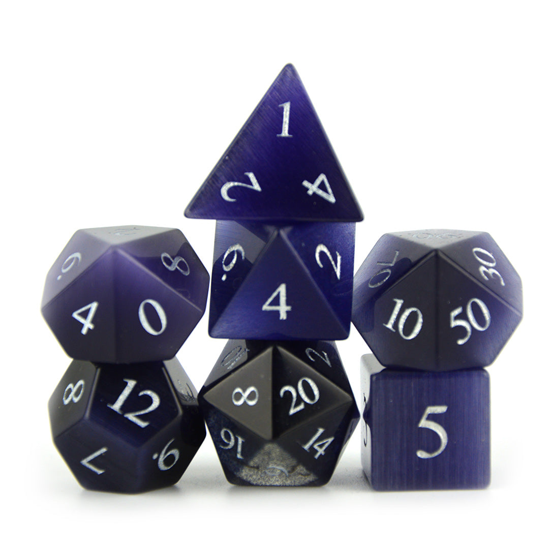 Dungeons and Dragons Purple Gemstone Dice
