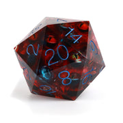 Supersized 80mm: Liquid Core The Watcher Red D20