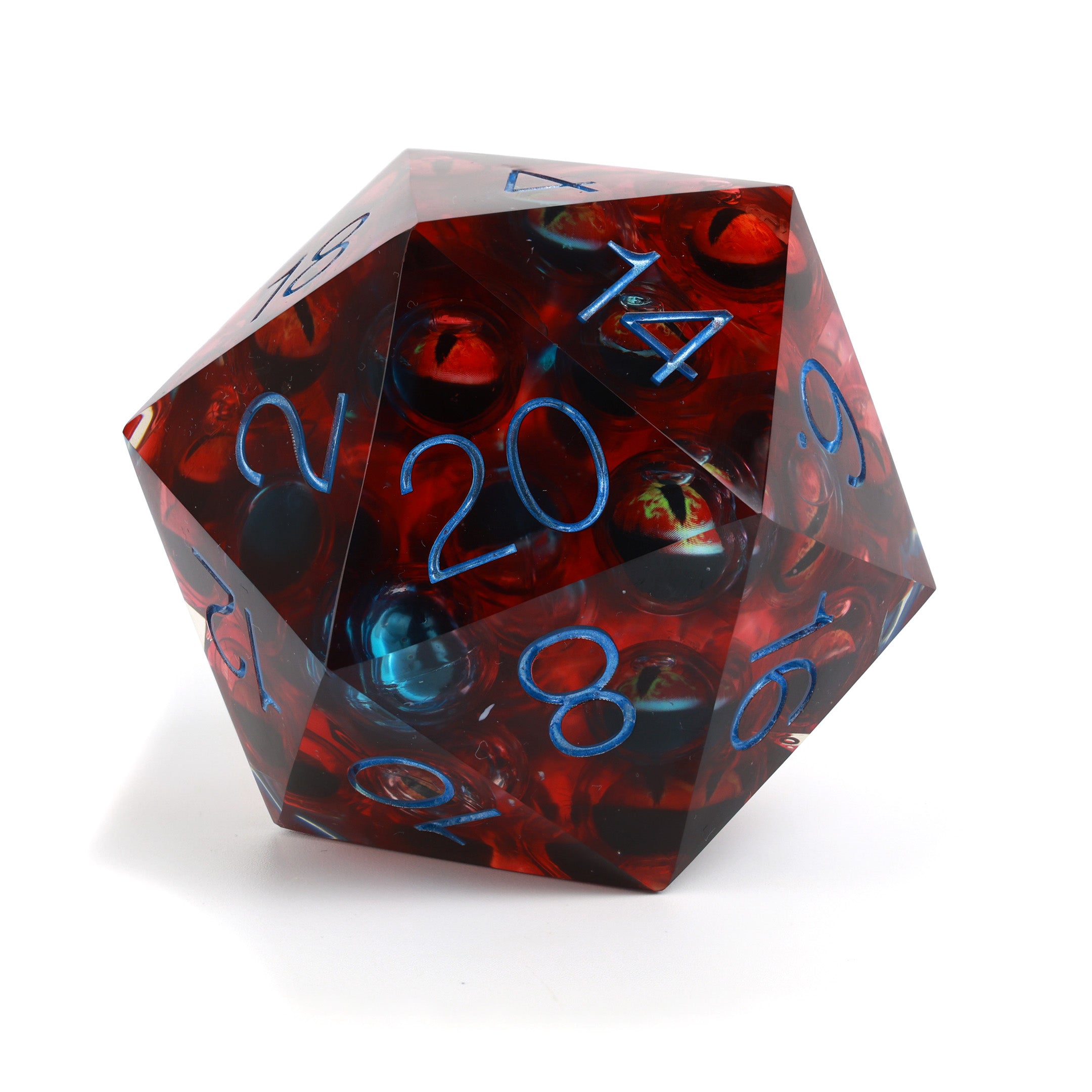 Supersized 80mm: Liquid Core The Watcher Red D20