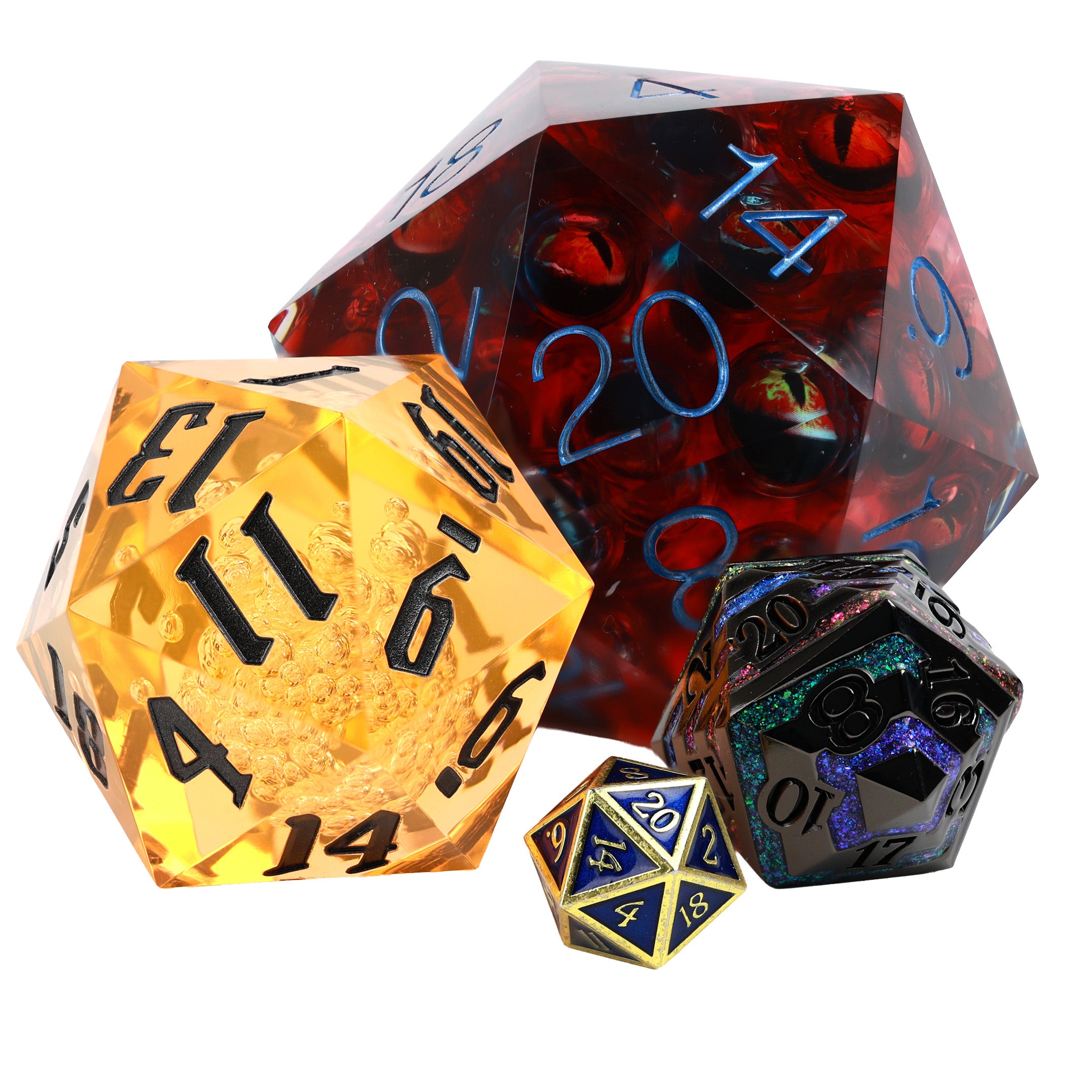 Supersized 80mm: Liquid Core The Watcher Red D20
